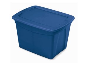 Plastový box TOTE s víkem, 68 l, modrý