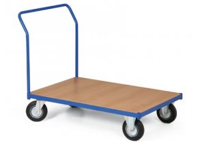 Plošinový vozík, jedno madlo, 200 kg, kolesá 125 mm