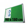 Tabule textilné, 90 x 180 cm, zelená