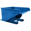 Výklopný kontajner s dvojitým dnom, sitom, vypúšťacím kohútikom, modrý