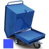 Výklopný vozík na špony, triesky 250 litrov, var. základní, modrý