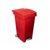 Odpadkový kôš celobarevný, 80 litrů, červený