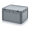 Euro prepravka s vekom, plný úchyt 172l 42 x 60 x 80 cm