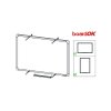 Biele magnetické tabule boardOK 60 x 45 cm