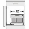 Vstavaný odpadkový kôš, Hailo AS Raumspar tandem 18/12