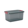 Plastový úložný box K-Latch L, objem 43l, 59 x 39 x 28 (výška) cm, sivý