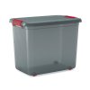 Plastový úložný box K-Latch XXL, objem 69l, 59 x 39 x 45 (výška) cm, sivý
