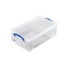 Plastový úložný box s víkem, really useful box, průhledný, 12 litrů