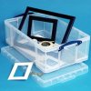20990 plastovy ulozny box s vikem really useful box pruhledny 12 litru