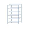 85760 kovovy bezsroubovy regal zakladni 250 x 130 x 50 cm 190 kg police 6 polic modry