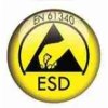 Vysoký antistatický ESD policový vozík, Variofit, 5 polic (99 x 68 cm), do 250 kg, modrá/antracit (Barva antracit RAL7016)