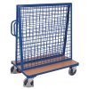 Vozík se stojanem pro zavěšení nářadí a materiálu, Variofit, do 500 kg, 137 x 80 x 156 mm, modrá/antracit (Barva antracit RAL7016)