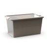 Plastový úložný box BI, objem 40l, 55 x 35 x 28 (výška) cm, sivý