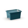 Plastový úložný box BI, objem 11l, 36,5 x 26 x 19 (výška) cm, tyrkys