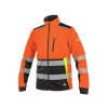 Bunda CXS BENSON, výstražná, softshell, oranžovo - čierna (Velikost M)