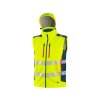 Bunda CXS BEDFORD, výstražná, pánska, softshell, žlto-petrolová (Velikost S)