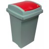 Odpadkový kôš na triedený odpad, 50 l, červený