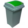 Odpadkový kôš na triedený odpad, 50 l, zelený
