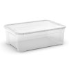 Plastový úložný box s víkem T box, vel. M, transparentní, 31 litru