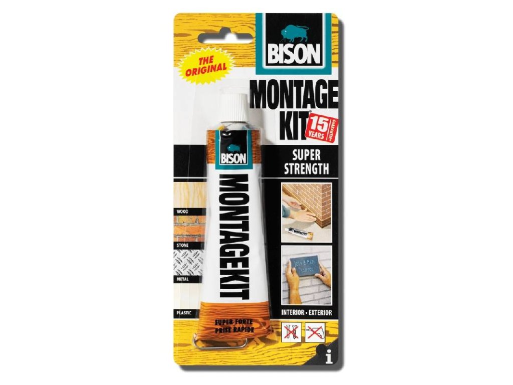 16501 lepidlo montage kit 125g blister bison