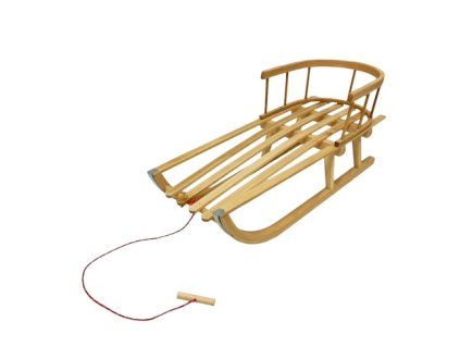 977 2 detske drevene sanky s operkou