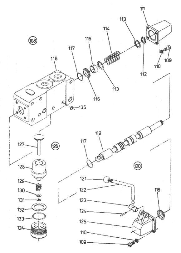 Hydraulický systém – zostava 5007-61-9000, nákres 5 z 12
