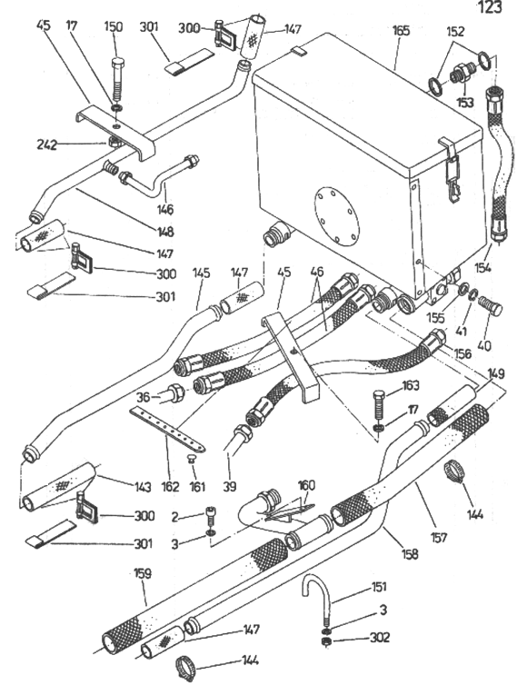 Hydraulický systém – zostava 5007-61-9000, nákres 7 z 12