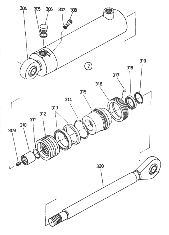 Hydraulický systém – zostava 5007-61-9000, nákres 12 z 12