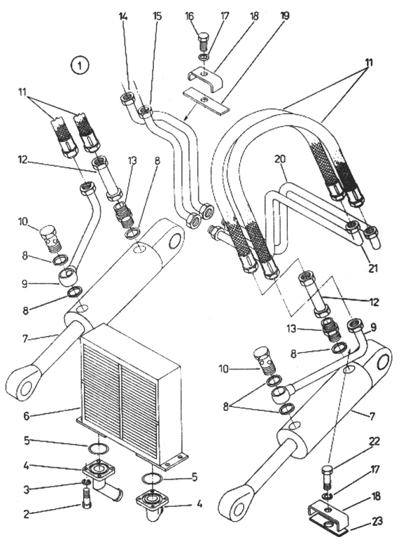 Hydraulický systém – zostava 5007-62-9000, nákres 1 z 10