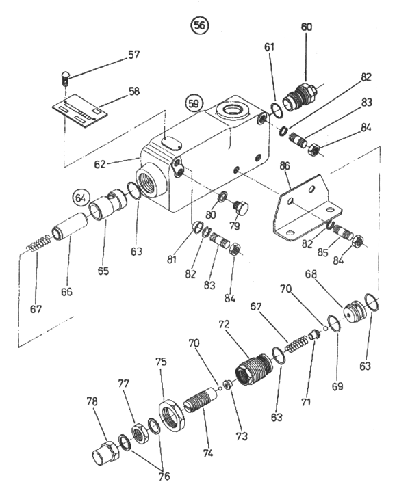 Hydraulický systém – zostava 5007-62-9000, nákres 3 z 10