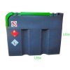 kontejner na naftu fortisbox 400 l 230 v s mericem pro prevoz nafty bez adr