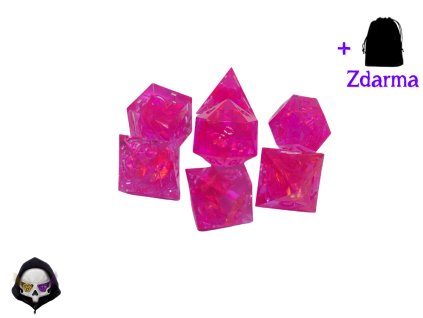 Pink Core - Sada kostek pro DnD