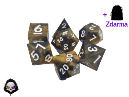 Dwarf Gold - Sada kostek pro DnD