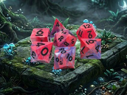 Pink Chaos II - Sada kostek pro DnD