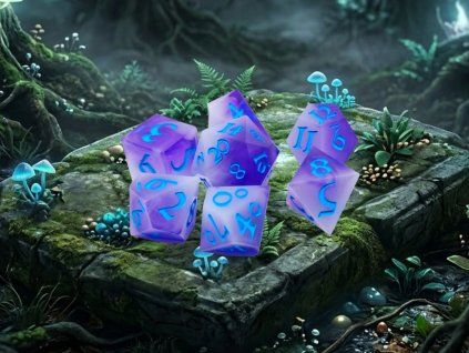 Purple Unicorn - Sada kostek pro DnD