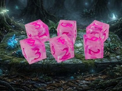 Pinky Cloud - Sada 6D6 kostek