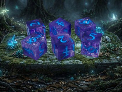 Purple Rain - Sada 6D6 kostek
