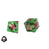 růže dnd sada kostek + sáček zdarma zelená růžová