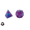Cosmic Neon dnd sada kostek + sáček zdarma modrá růžová fialová