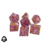 fialové konfety dnd sada kostek + sáček zdarma fialová černá
