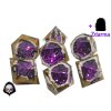 Ametyst mineral - Sada kostek pro DnD