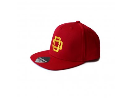SNAPBACK Basic 5P červená V6 (Beechfield B660) 1200x1200