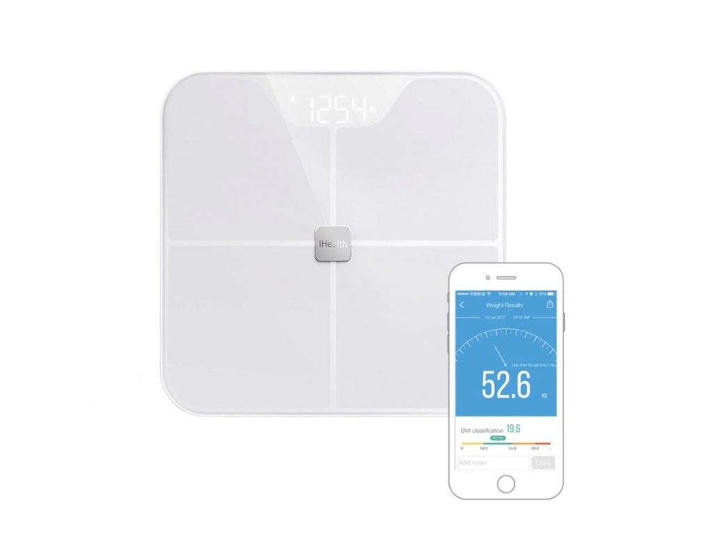 iHealth FIT HS2S chytrá osobní váha s analýzou složení těla – digitální váha pro sledování zdraví
