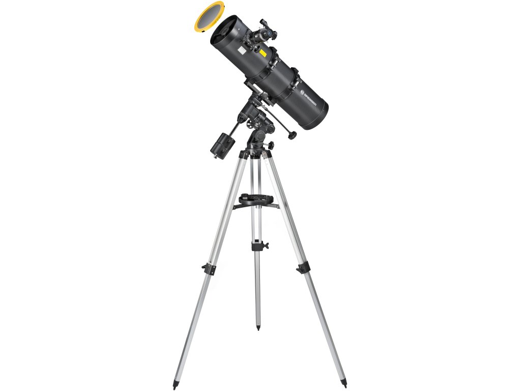 74251 bresser telescope pollux 150 750 eq3 with solar filter 00