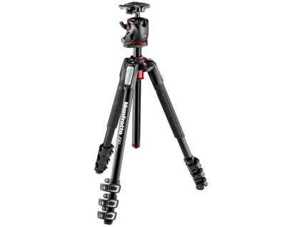 107059 manfrotto 190 aluminium 4 section tripod with mhxpro bhq2