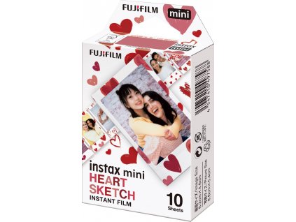 FujiFilm film Instax mini Heart Sketch 10ks 4