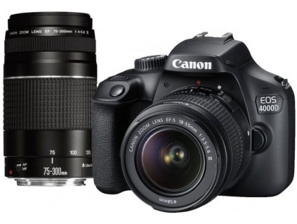 Canon EOS 4000D + EF-S 18-55mm DC + EF 75-300mm DC + EF-S 18-55mm DC + EF 75-300mm DC