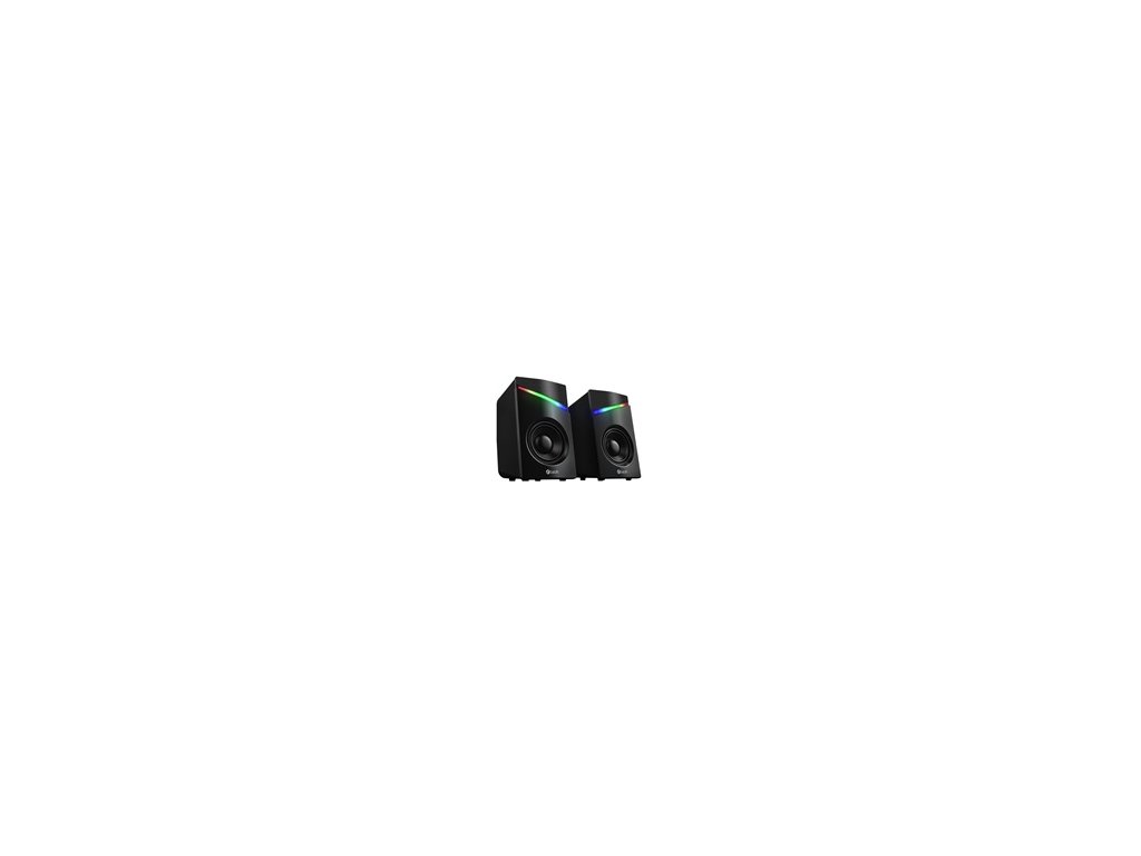 C-TECH reproduktory SPK-15, 2.0, RGB, černá