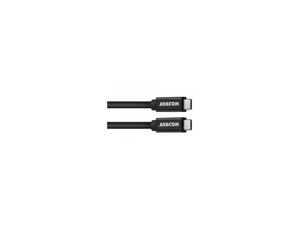Datový a nabíjecí kabel USB Type-C - USB Type-C, 100cm, 100W E-Mark, černý