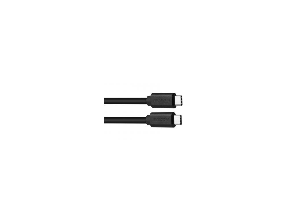 Datový a nabíjecí kabel USB Type-C - USB Type-C, 100cm, černá